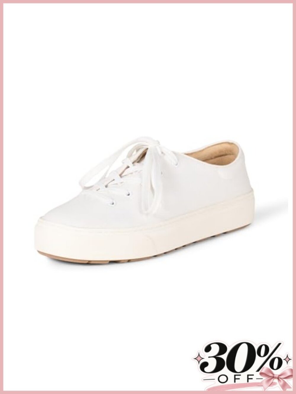Casual Lace-Up Platform Sneakers Memory Foam Comfort
